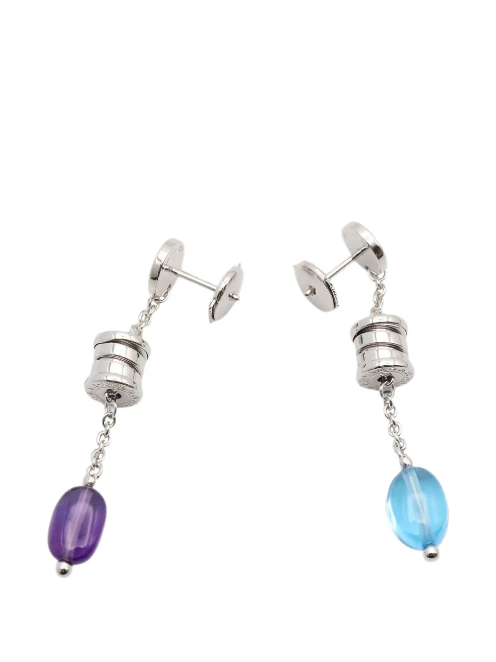 Bvlgari Pre-owned 2010s B-zero1 Topaz Earrings in Silver, view 2