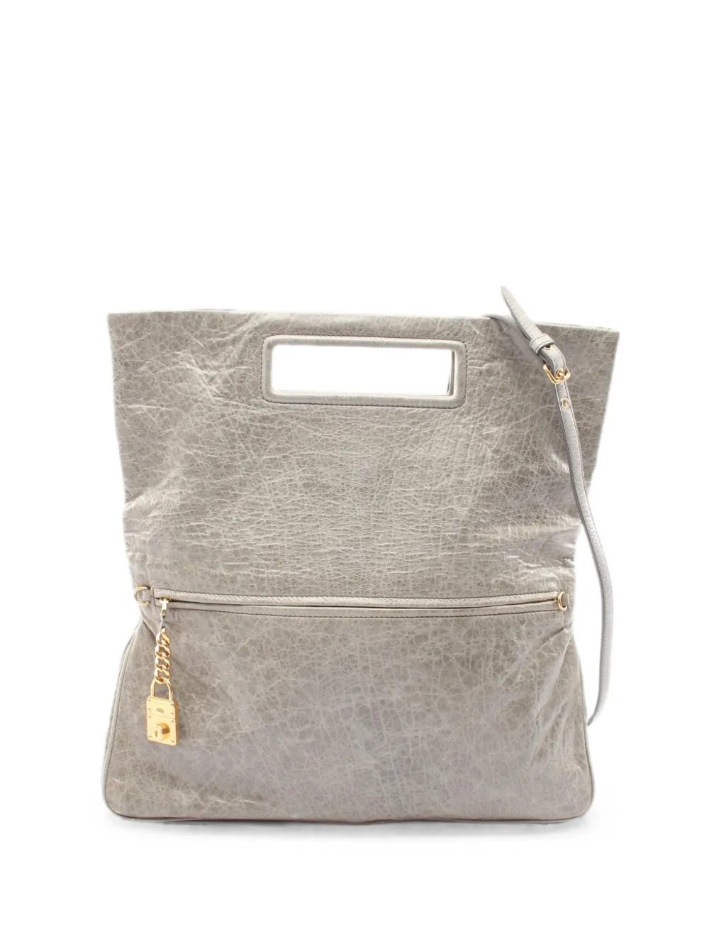 Miu Miu Pre-Owned 2000s Nappa Charm handbag - Grigio