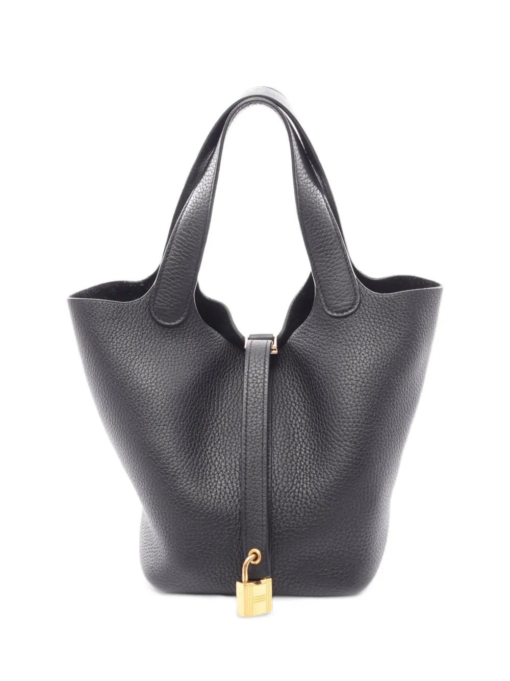 Hermès Pre-Owned 2021 Picotin Lock clemence leather tote bag - Nero