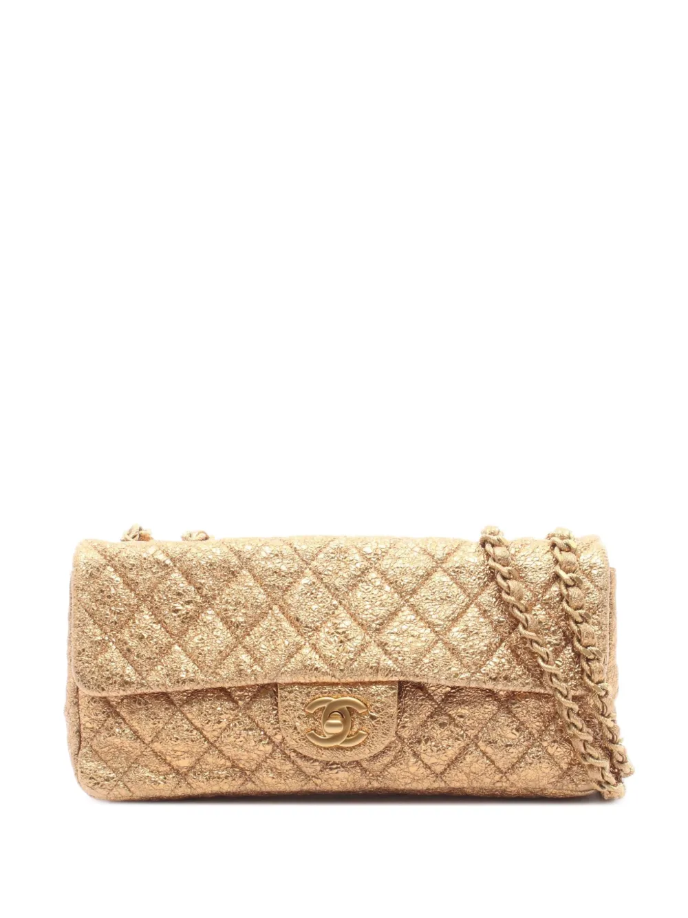 CHANEL Pre-Owned 2006-2008 Matelassé chain shoulder bag - Gold