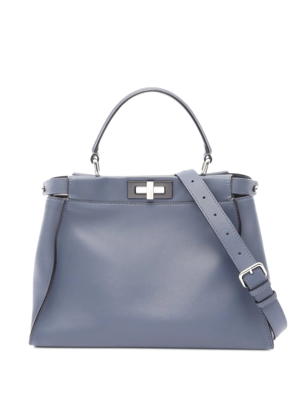 Fendi Pre-Owned 2010s Peekaboo leather tote bag - Blu