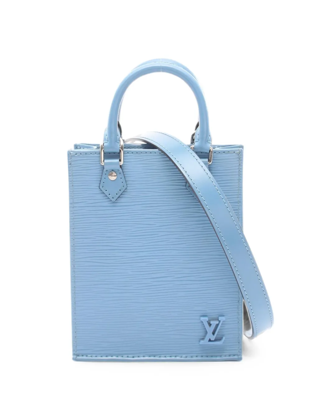 Louis Vuitton Pre-Owned Petit Sac Plat Epi leather tote bag - Blu