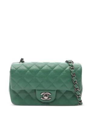 CHANEL Pre-Owned 2015-2016 Mini Rectangular Classic Caviar Single