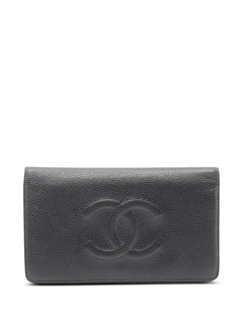 CHANEL Pre-Owned 2012-2013 Coco Mark bi-fold wallet - Nero