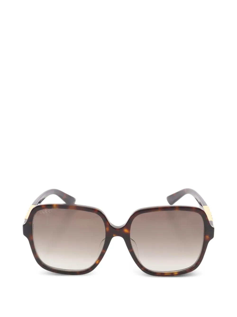 Gucci Pre-Owned 2010s square-frame sunglasses - Marrone