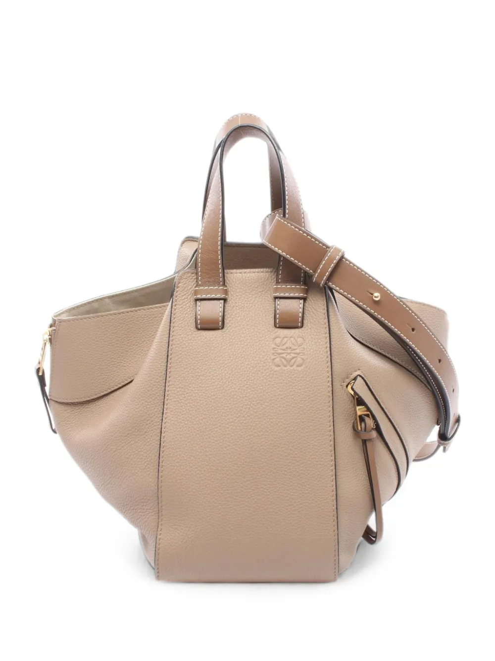 Loewe Pre-Owned 2010s Hammock leather handbag - Toni neutri