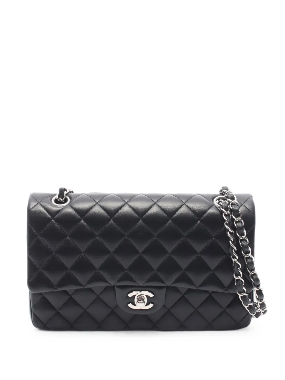 CHANEL Pre-Owned matelassé double flap shoulder bag - Nero