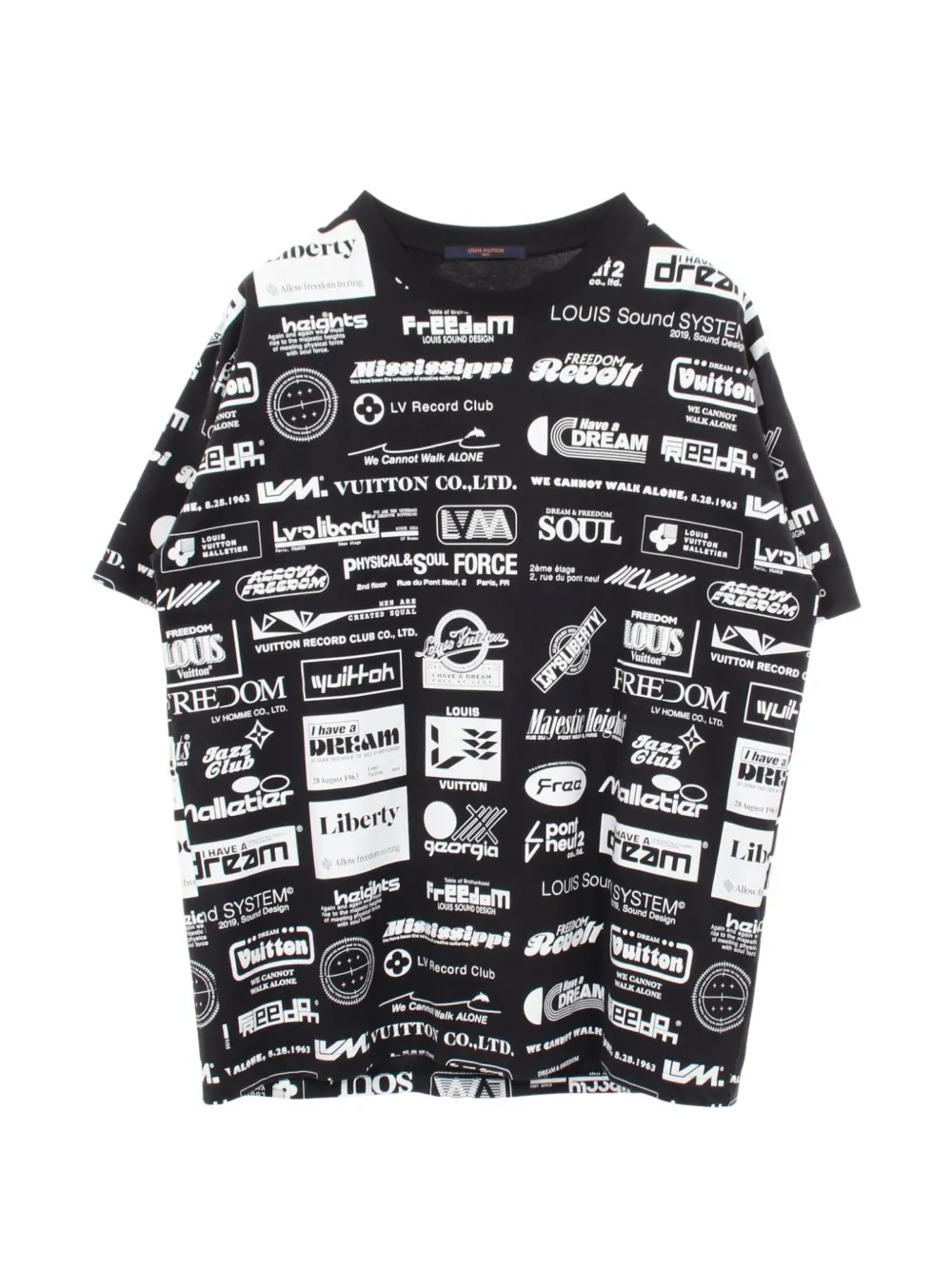 Louis Vuitton Pre-Owned 2010s logo-print T-shirt - Nero