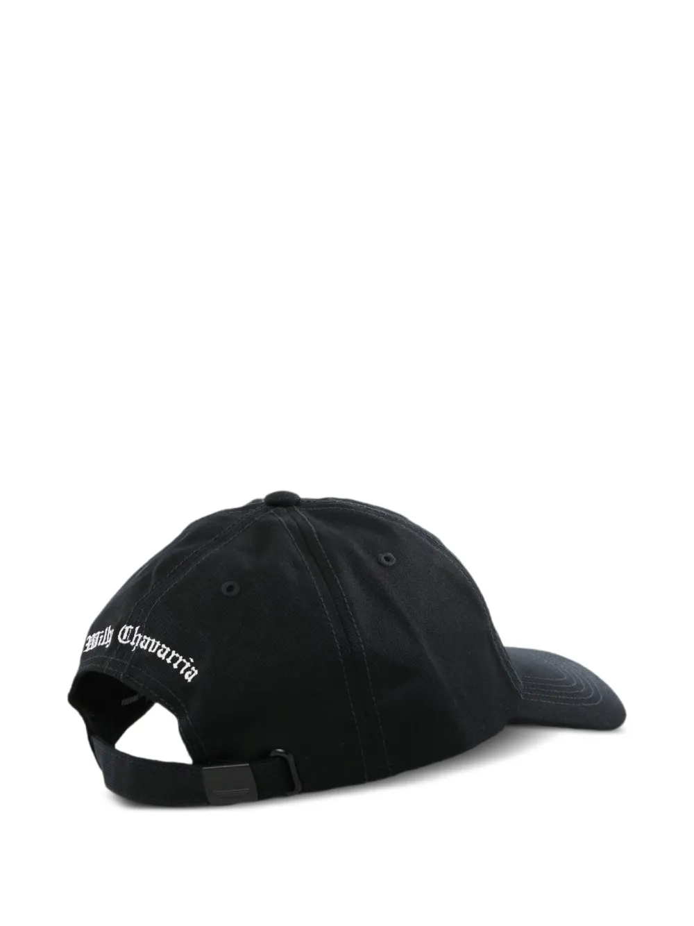 adidas logo-patch baseball cap Zwart
