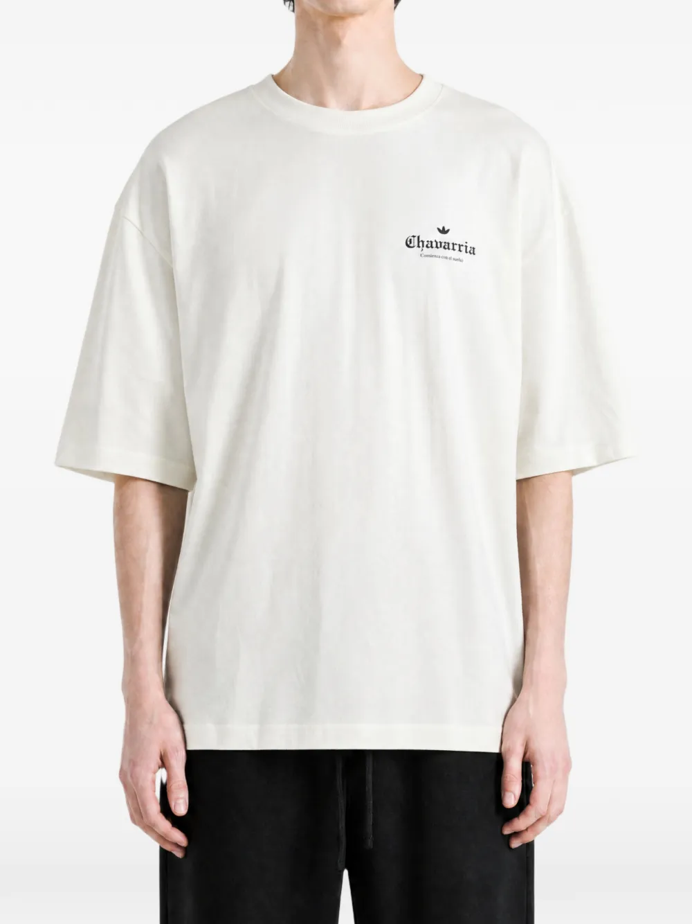 adidas x Willy Chavarria graphic-print T-shirt Wit