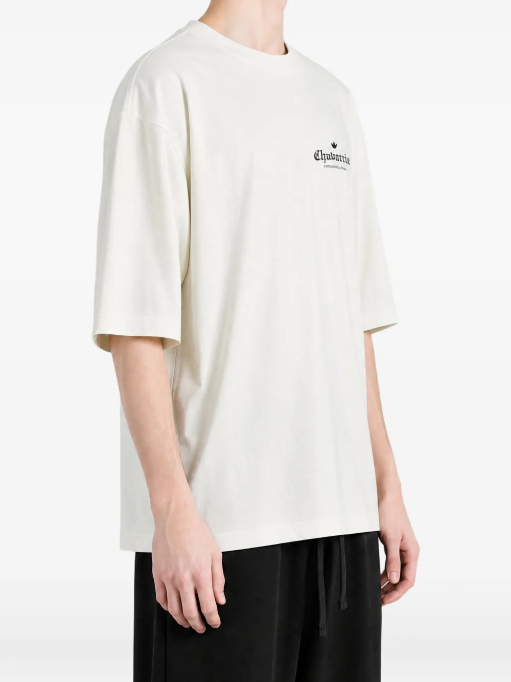 adidas x Willy Chavarria graphic-print T-shirt Wit
