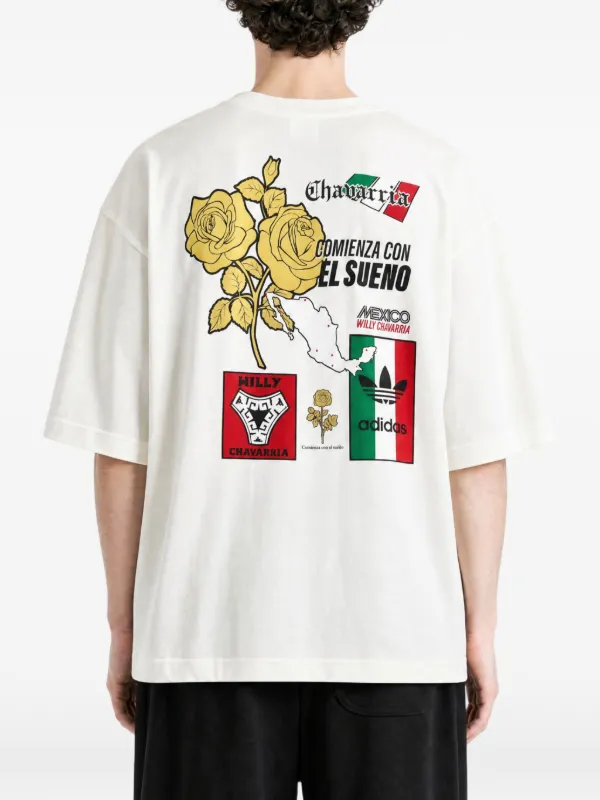Adidas x Willy Chavarria graphic-print T-shirt | White | FARFETCH