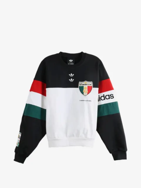 adidas x Willy Chavarria logo-print panelled sweater