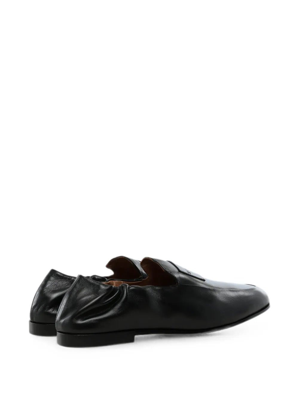 Givenchy logo-embossed elasticated-heel loafers Zwart