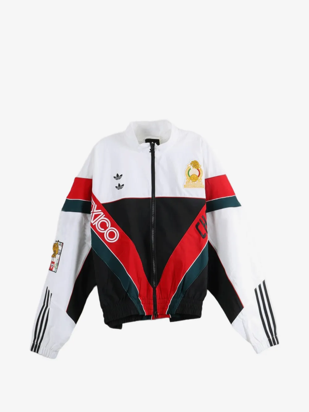 adidas X 윌리 차바리아 CDM 컬러 블록 로고 패치 재킷 | 화이트 | Image 1