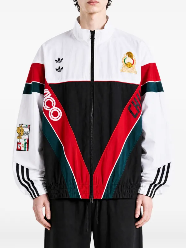 Adidas x Willy Chavarria CDM colour-block logo-patch Jacket