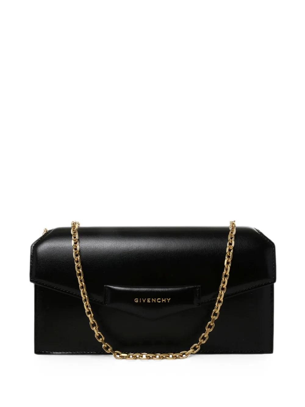 Givenchy 안티고나 로고 프린트 체인 스트랩 크로스 백 | 블랙 | Image 1