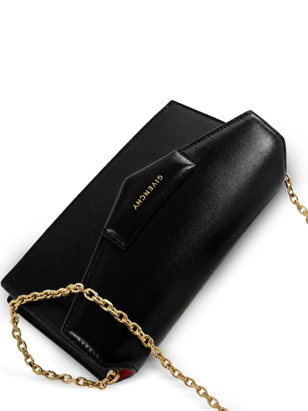 Givenchy Antigona crossbodytas met ketting en logo-print Zwart