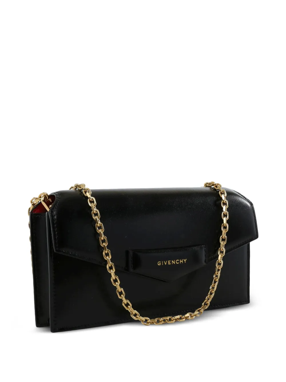 Givenchy Antigona crossbodytas met ketting en logo-print Zwart