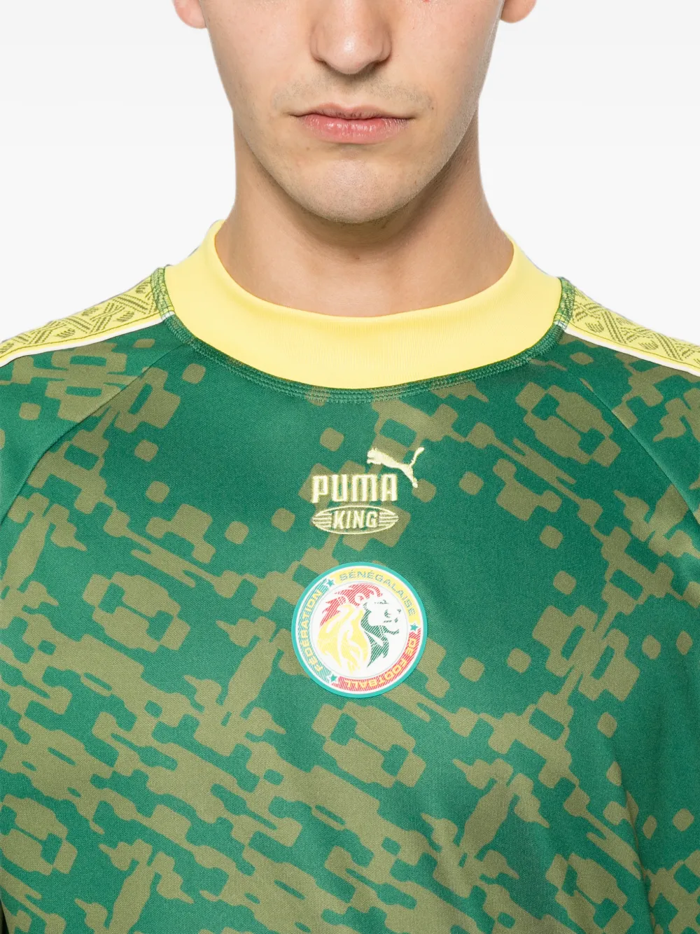 PUMA x Senegal x Salehe Bembury King logoprinten T-shirt Groen