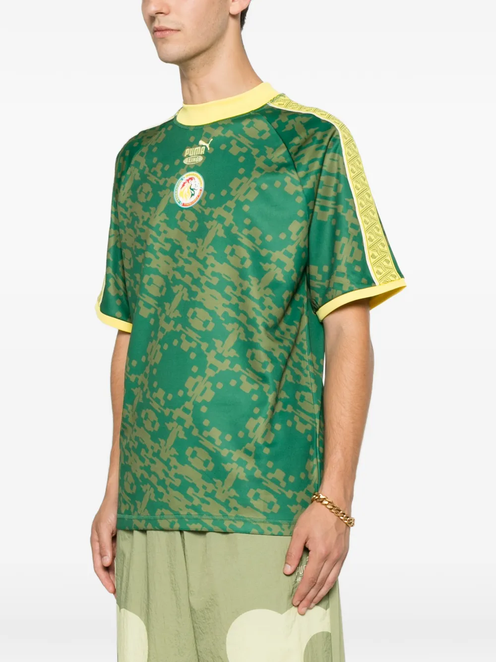 PUMA x Senegal x Salehe Bembury King logoprinten T-shirt Groen