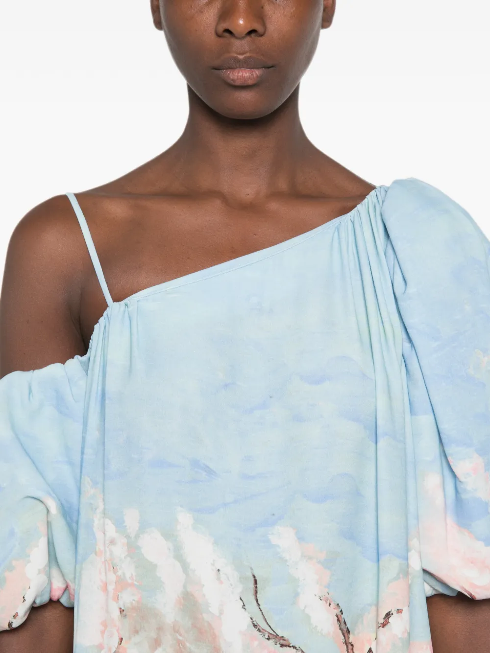Stine Goya maxi-jurk met kersenbloesem-print Wit