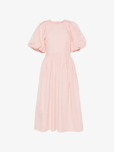 Stine Goya broderie-anglaise puff-sleeve dress