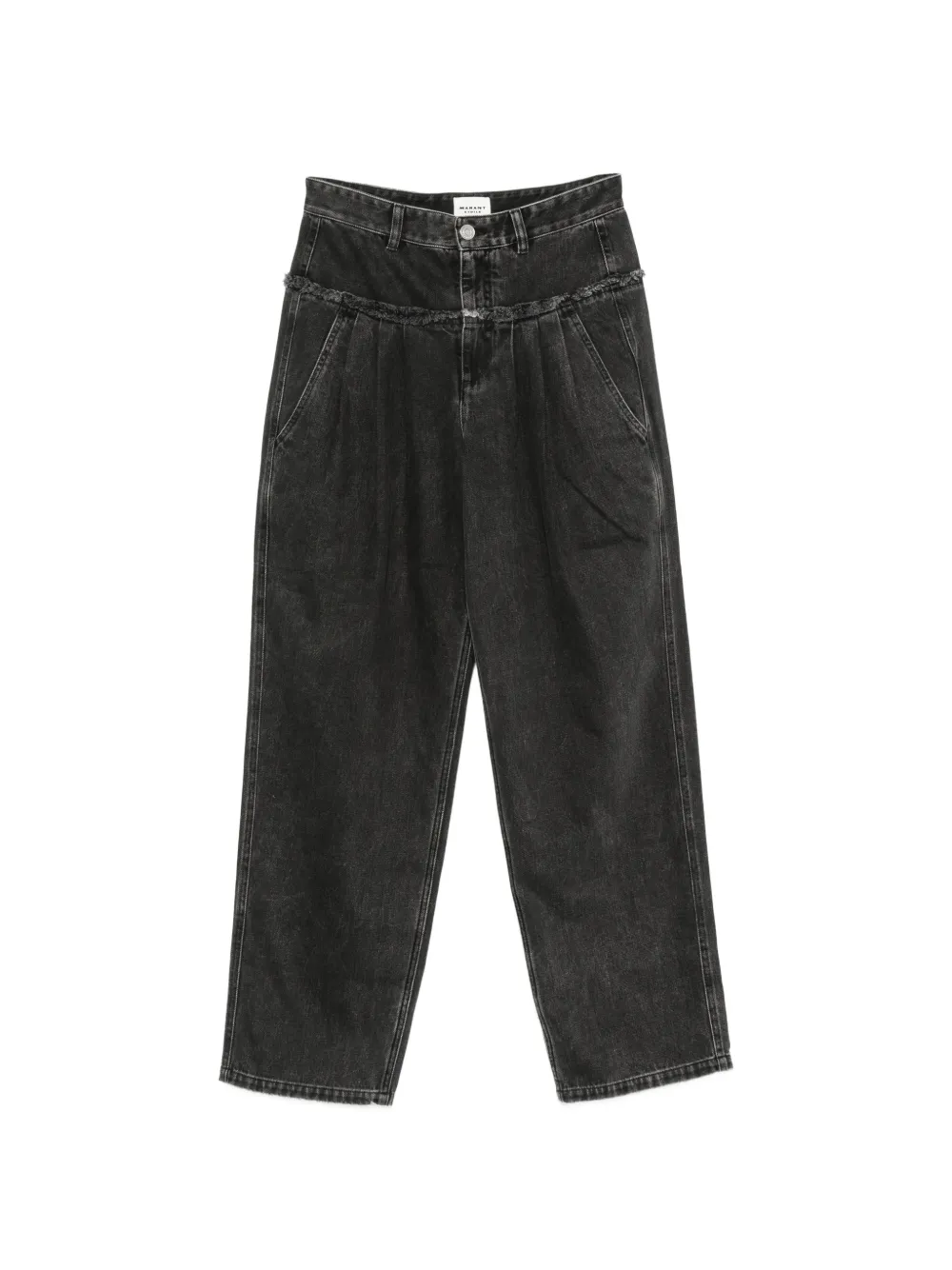 MARANT ÉTOILE pleated-design jeans - Nero