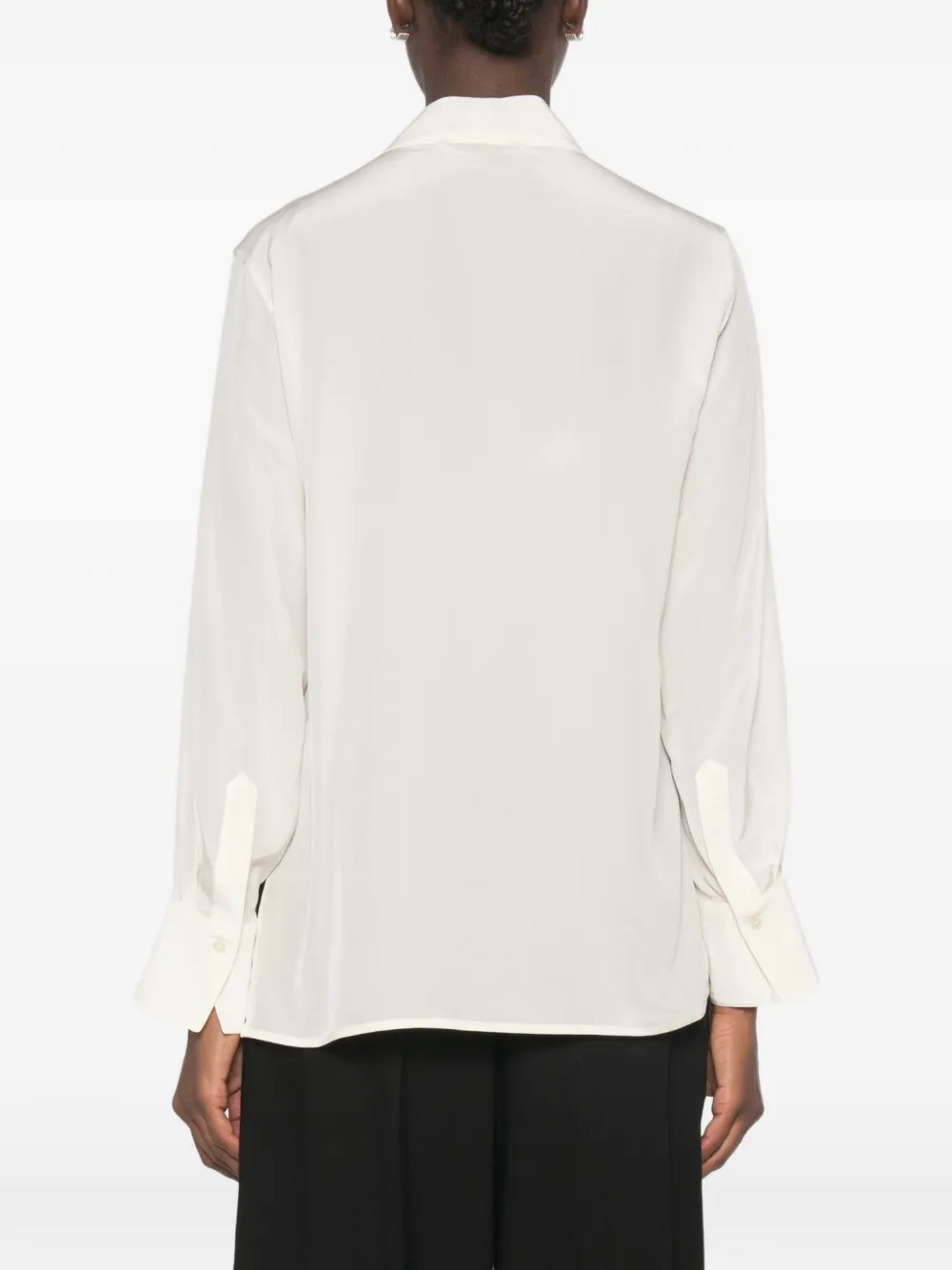 Victoria Beckham Blouse met V-hals Beige