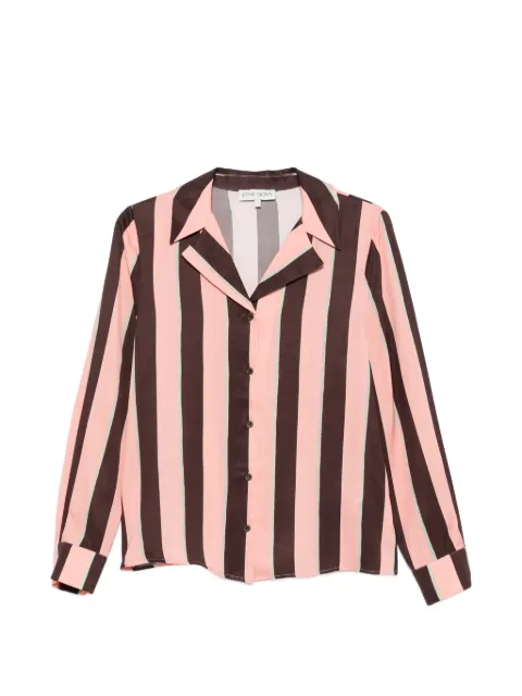 Stine Goya camisa con botones y rayas estampadas