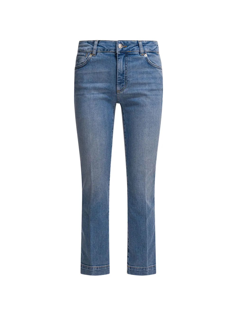 Sportmax logo-patch jeans - Blu