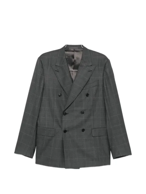 Caruso check double-breasted suit