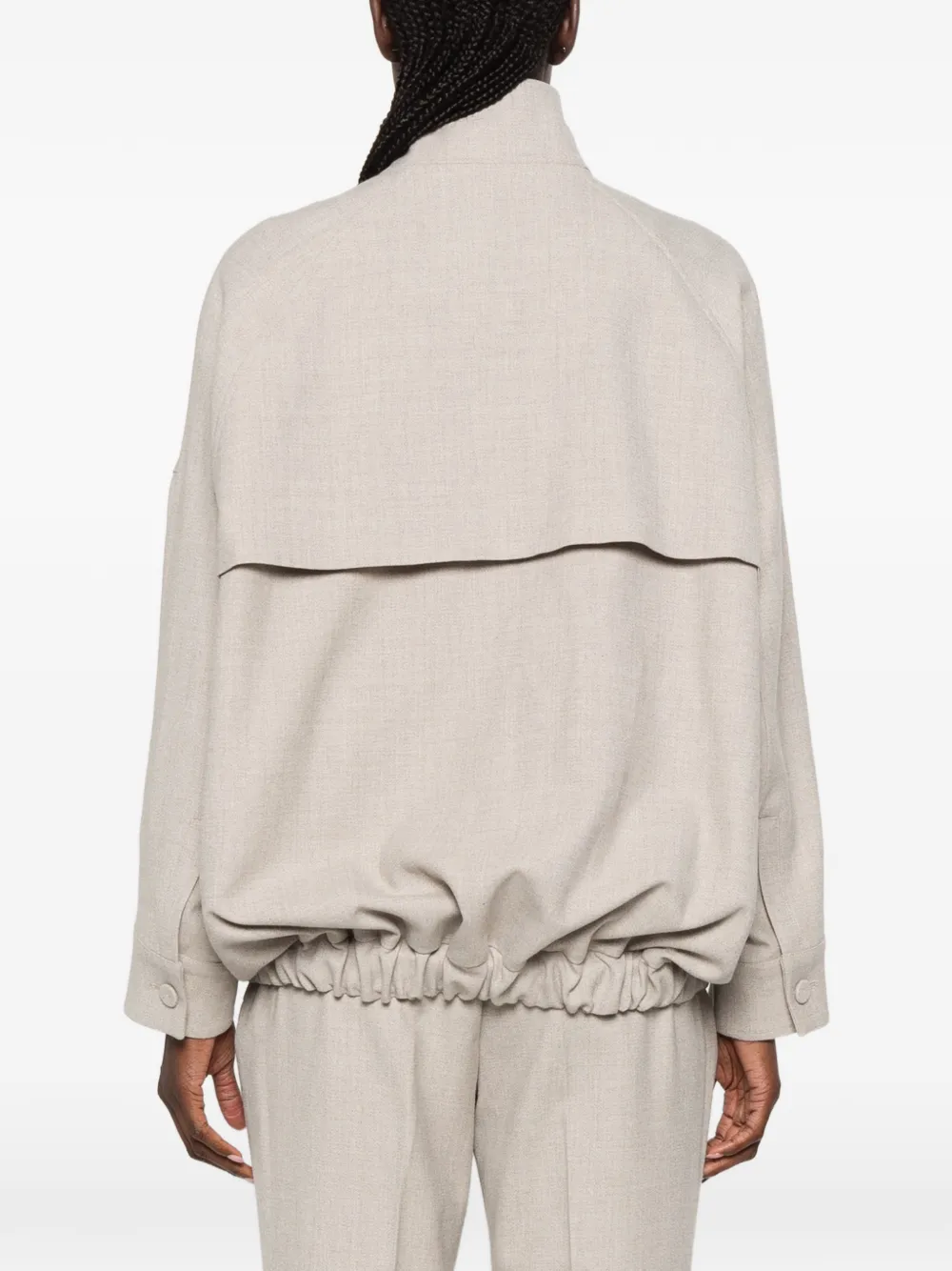 Fabiana Filippi Jack met hoge hals Beige