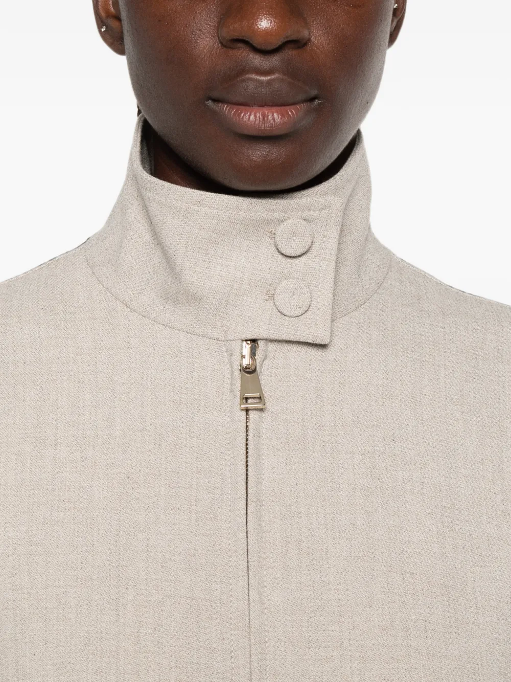 Fabiana Filippi Jack met hoge hals Beige