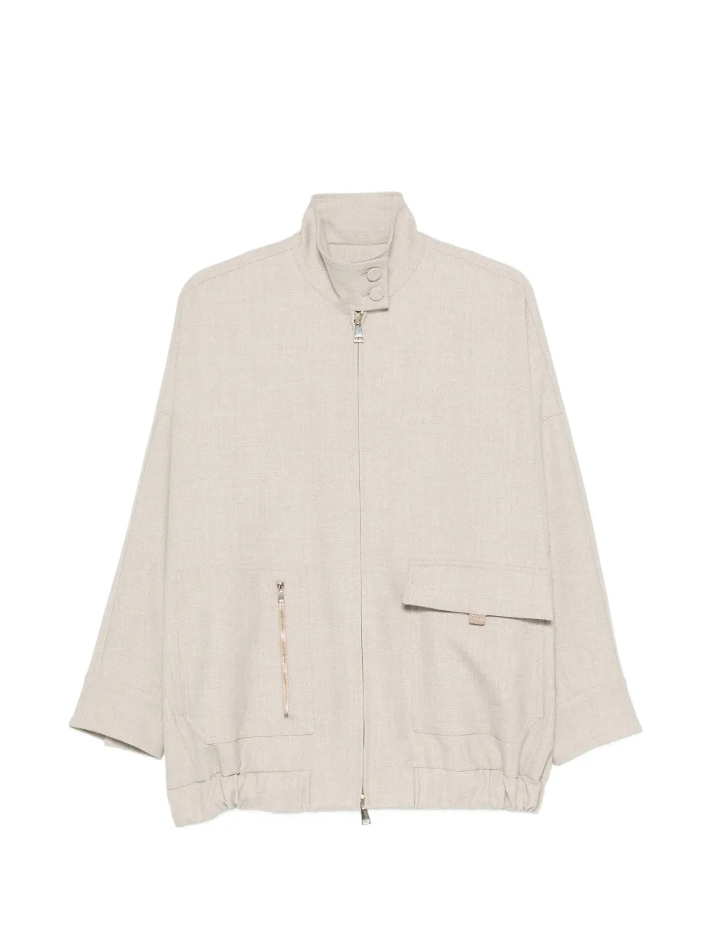 Fabiana Filippi high-neck jacket - Nude