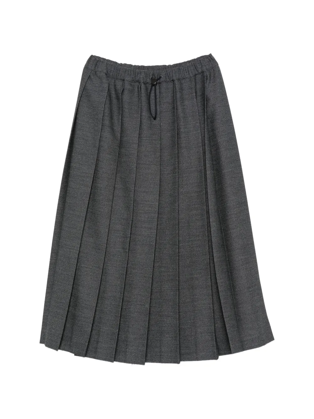 Fabiana Filippi pleated drawstring-waistband midi skirt - Grigio