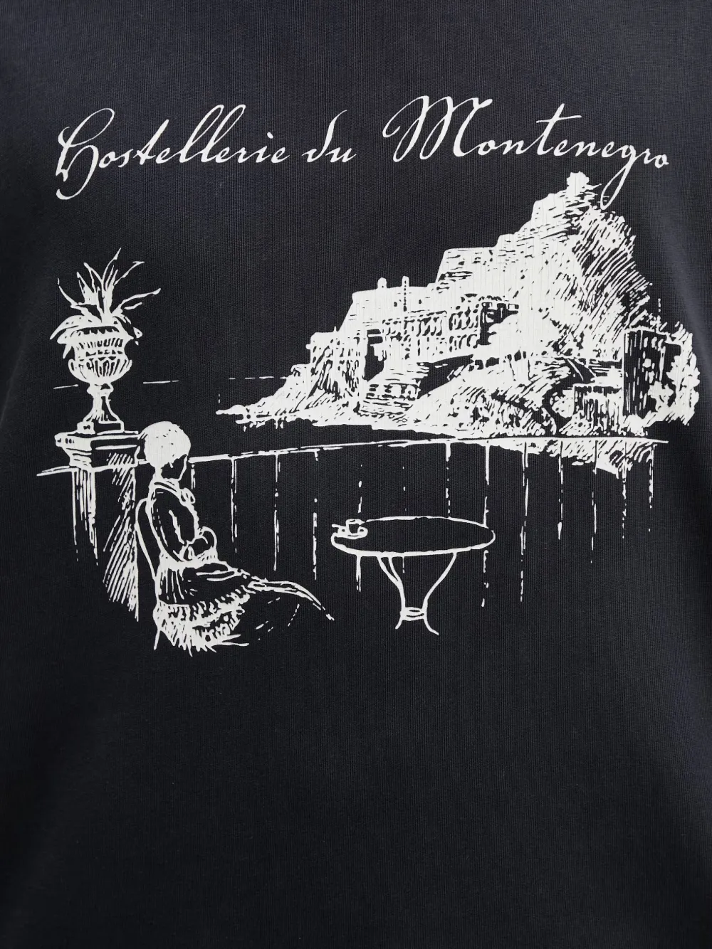RHUDE Fumar 91 T-shirt met korte mouwen en logoprint Zwart