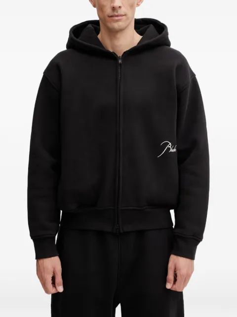 RHUDE sudadera con capucha y logo bordado