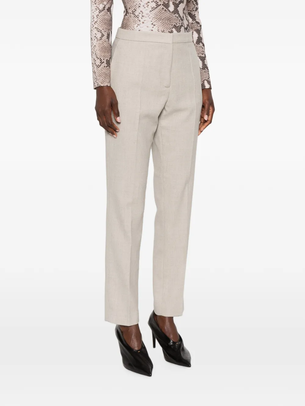 Fabiana Filippi Broek met kralen Beige