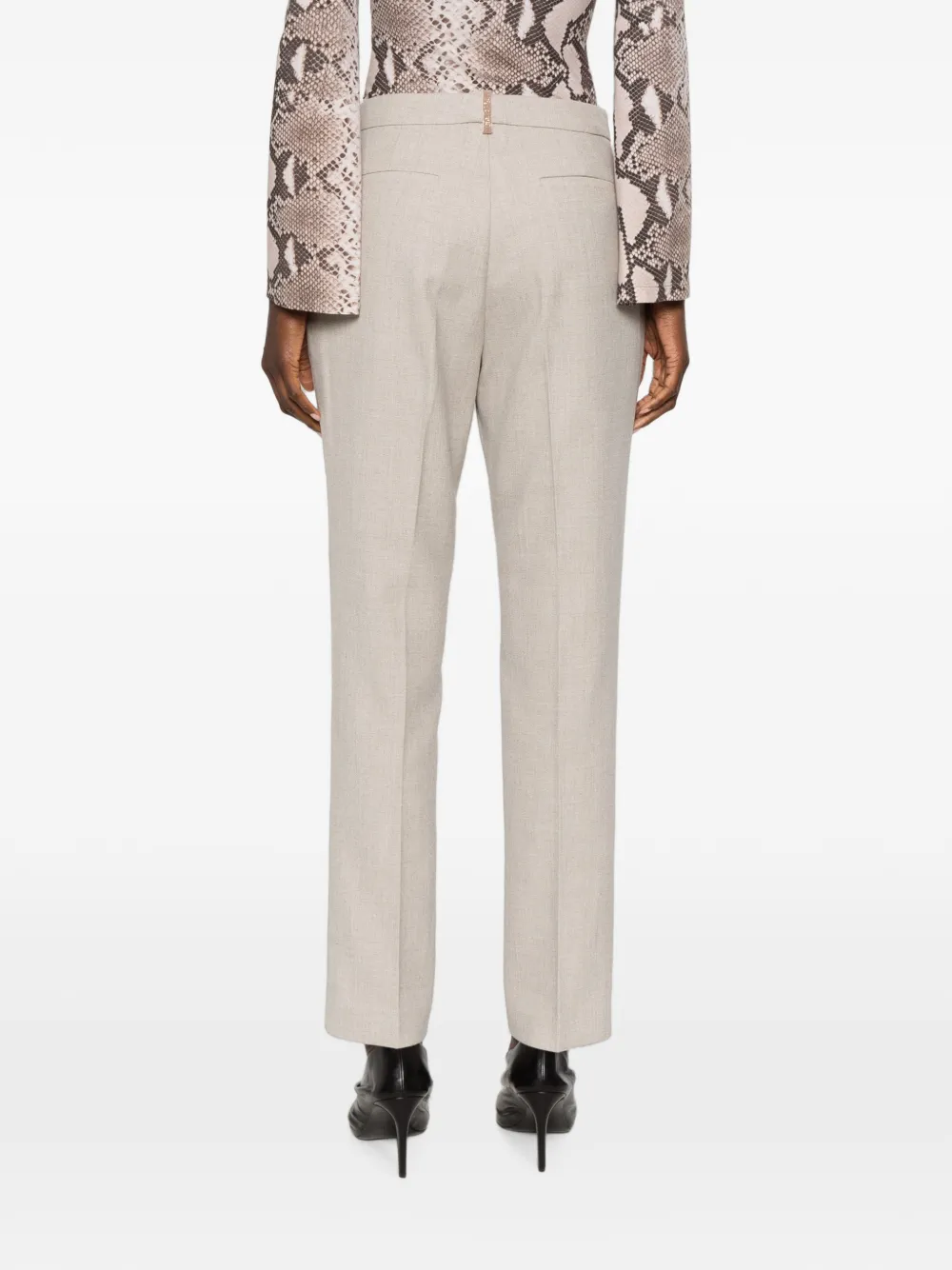 Fabiana Filippi Broek met kralen Beige