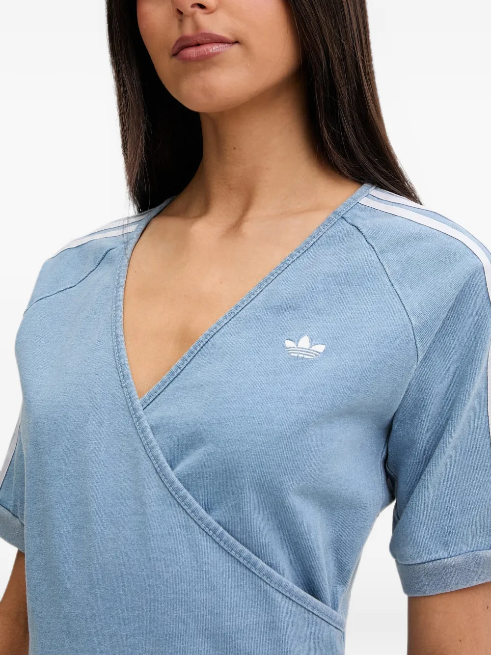 adidas wrap-style mini dress Blauw