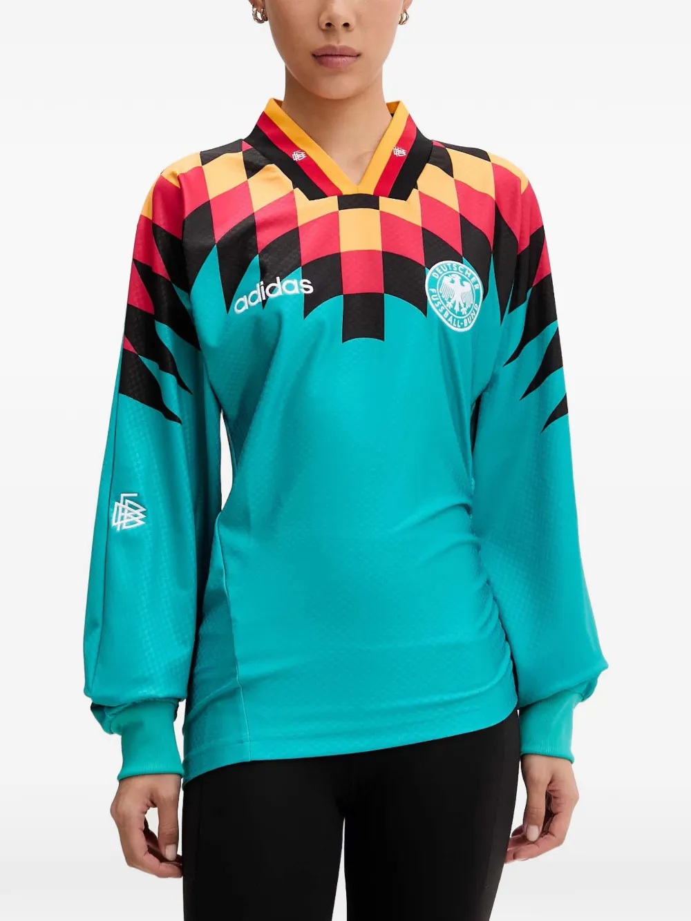 adidas Germany Reconstructed V-neck jersey Groen