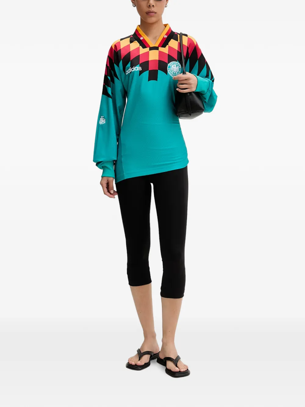 adidas Germany Reconstructed V-neck jersey Groen
