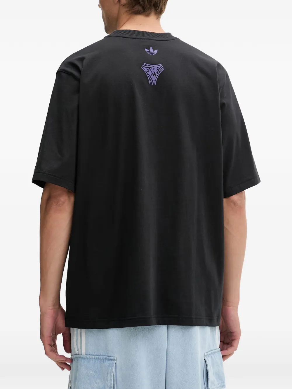 adidas Questra graphic-print T-shirt Zwart