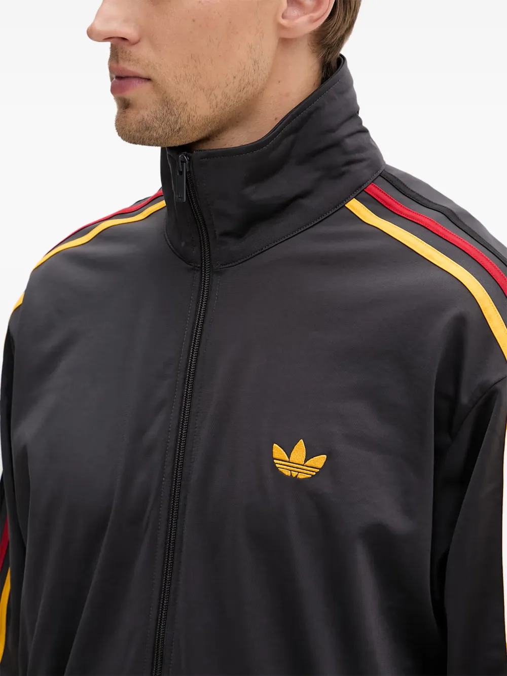 adidas Firebird side-stripe zip-up track jacket Zwart