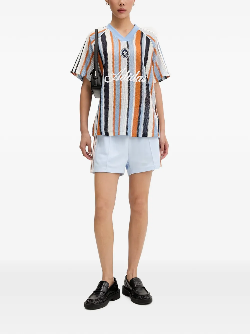 adidas Originals summer glow knitted oversized jersey Blauw