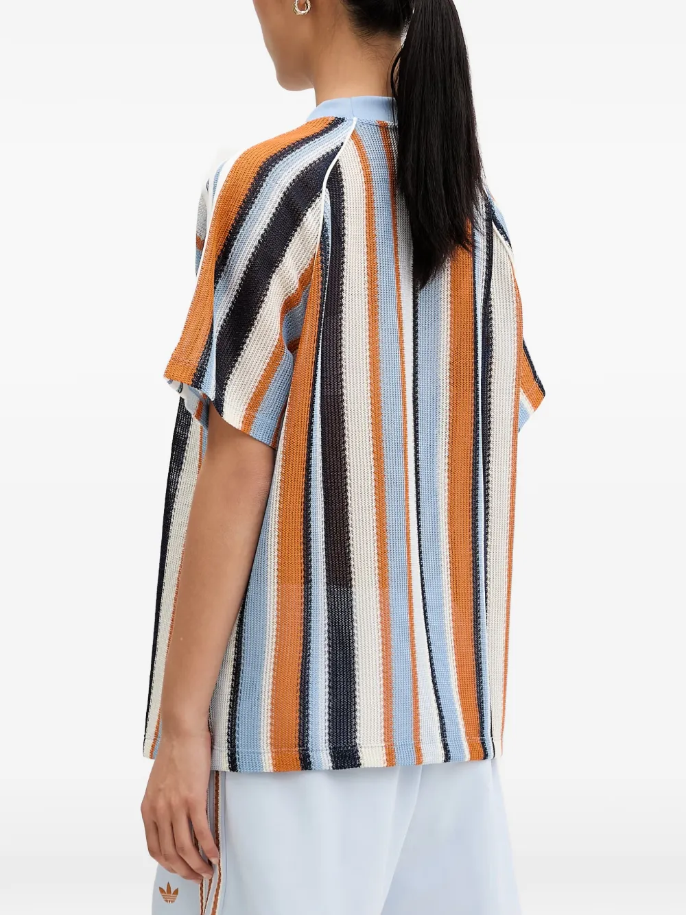 adidas Originals summer glow knitted oversized jersey Blauw