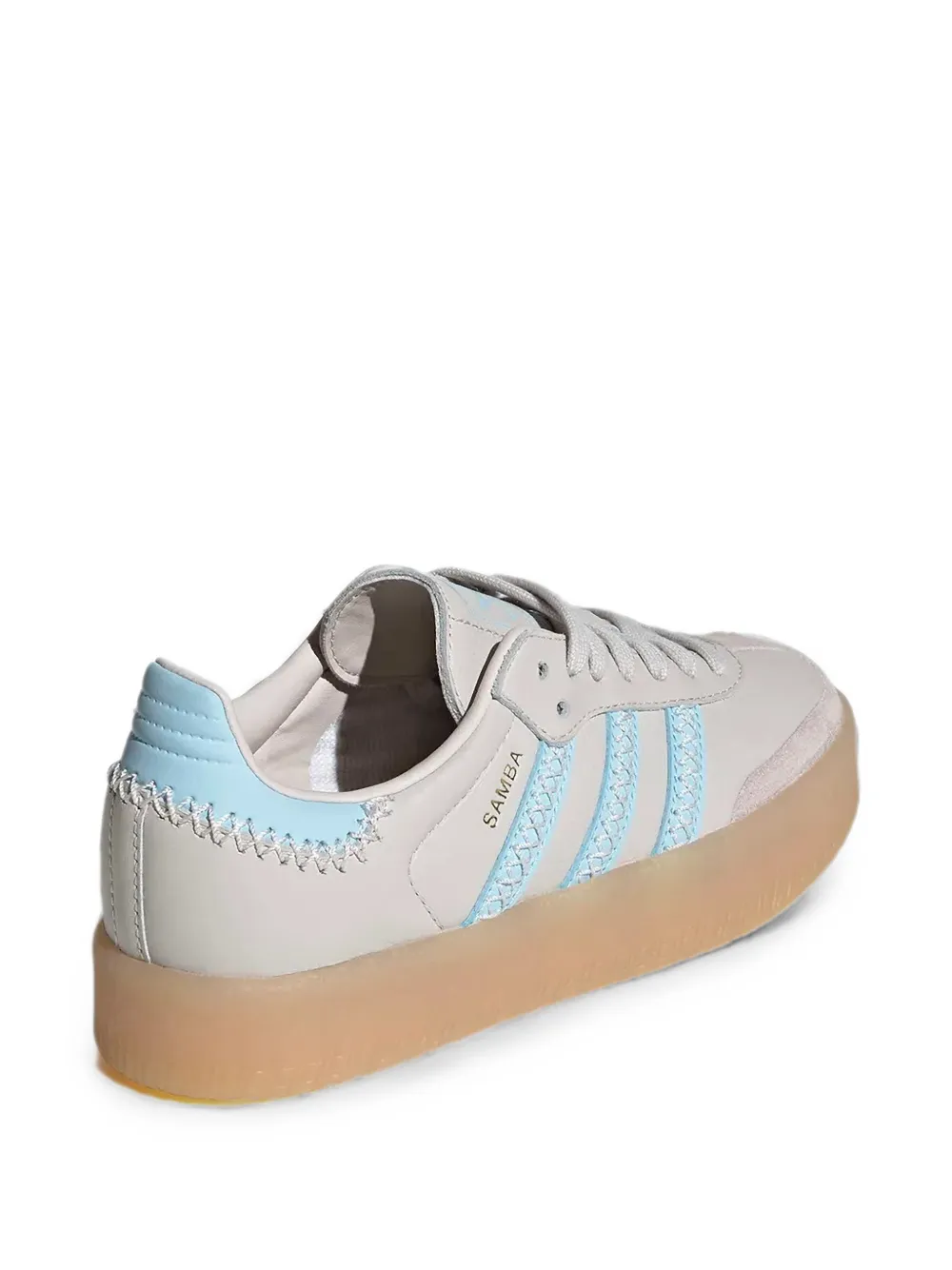 adidas Kids Samba leather sneakers Grijs