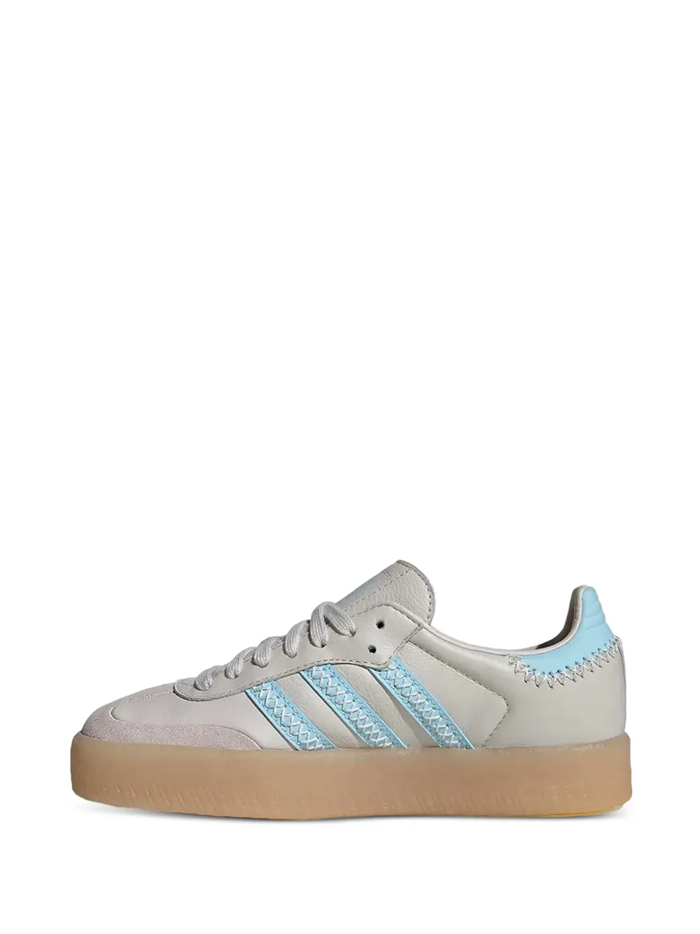 adidas Kids Samba leather sneakers Grijs