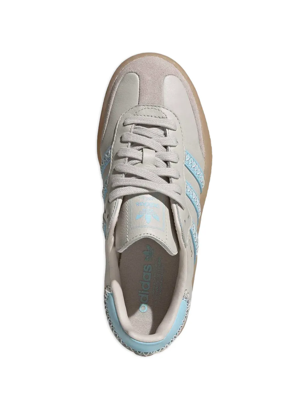 adidas Kids Samba leather sneakers Grijs